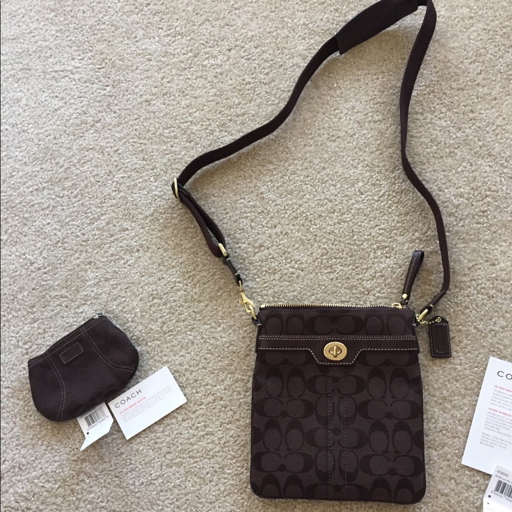 Coach crossbody bag & coin purse
